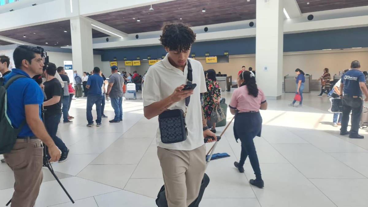 David Ruiz previo a su viaje a Estados Unidos.