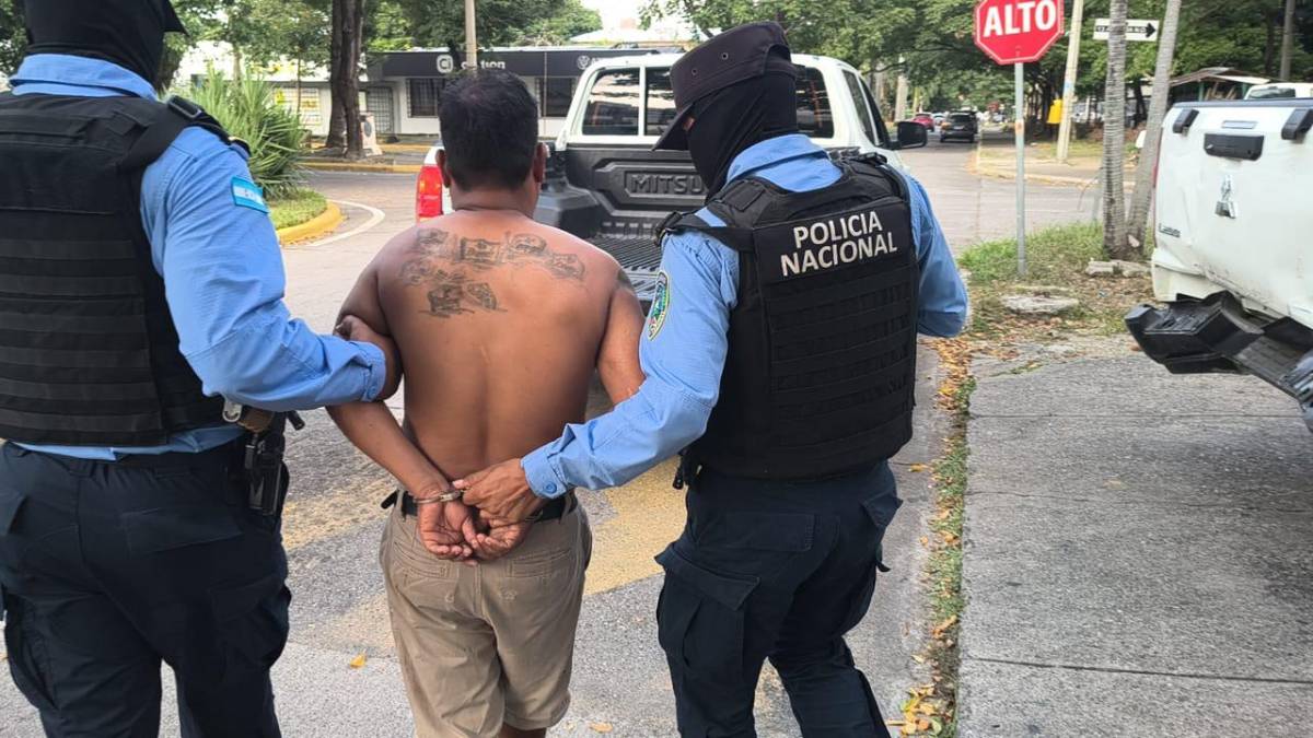 Capturan a Carboni, supuesto soldado de la 18, en San Pedro Sula