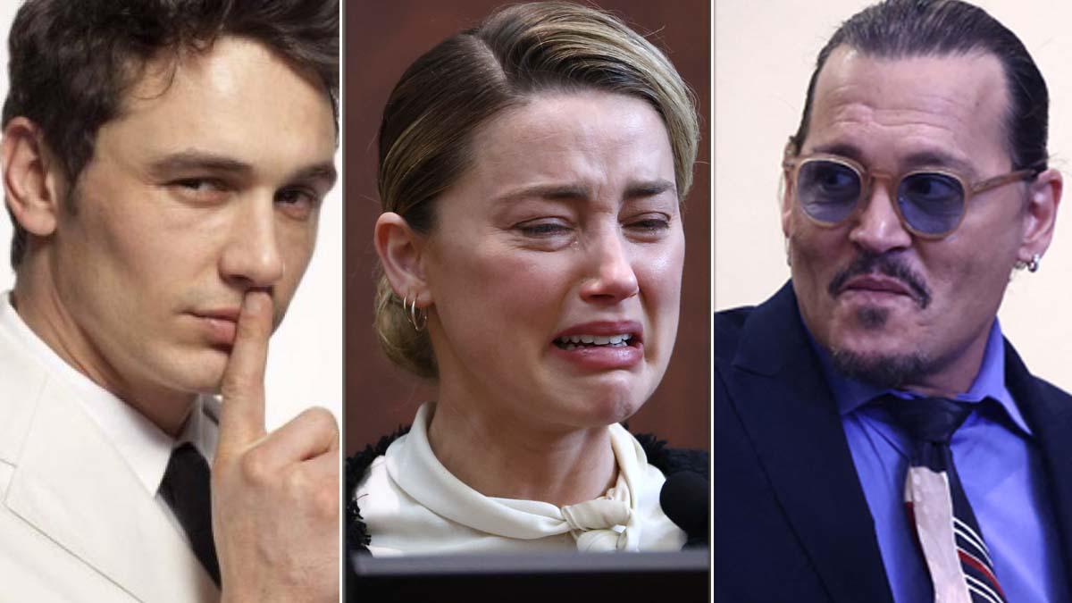 Amber Heard asegura que Johnny Depp le pegó por celos de James Franco