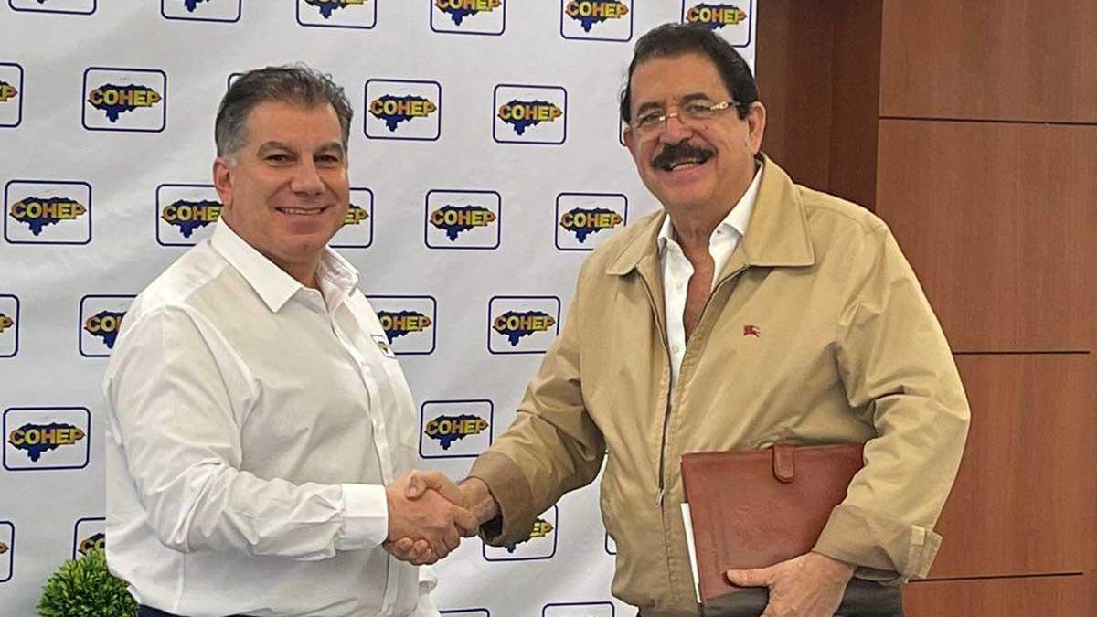 Manuel Zelaya Rosales, asesor presidencial, sostiene reunión con el Cohep