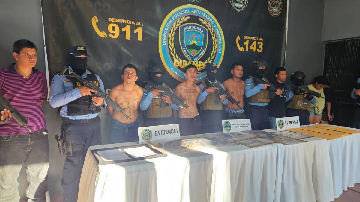 A “El Pozo” envían a presuntos cabecillas de la Pandilla 18 capturados en Puerto Cortés