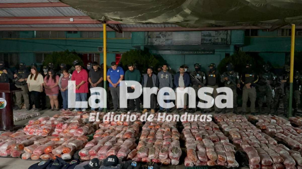 Fotos del histórico golpe a la MS: decomisan 25 millones en drogas, armas y hasta granadas