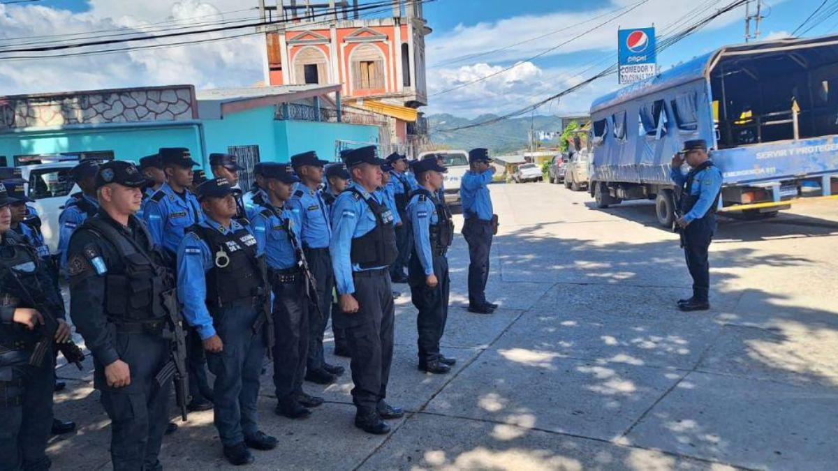 Tras ola de crímenes, ejecutan operaciones policiales en Copán