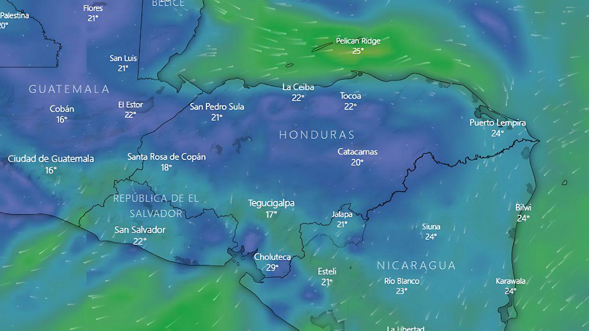 ¿Cuántos frentes fríos ingresarán a Honduras?
