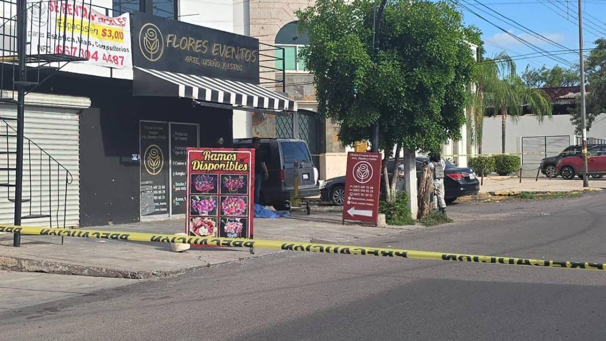 Sicarios matan a Rubí Jiménez frente a una floristería