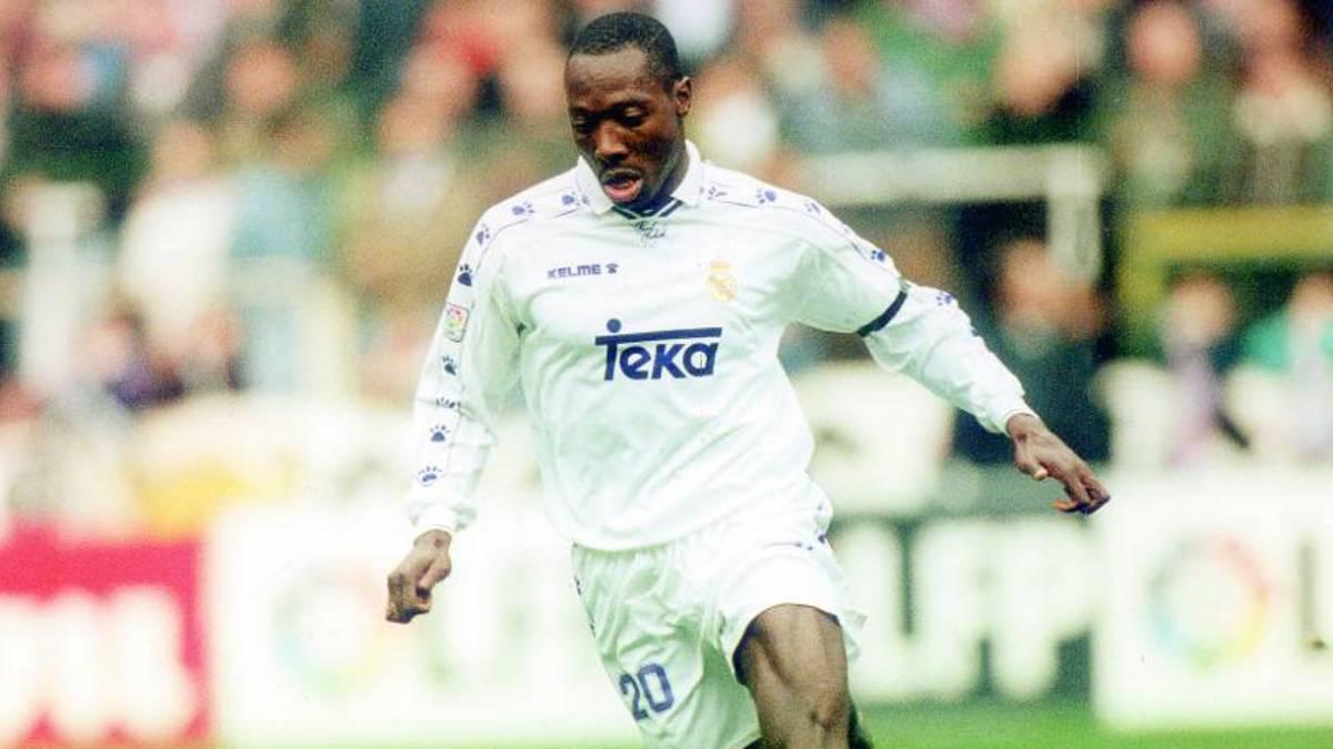 Freddy Rincón con la camiseta del Real Madrid.