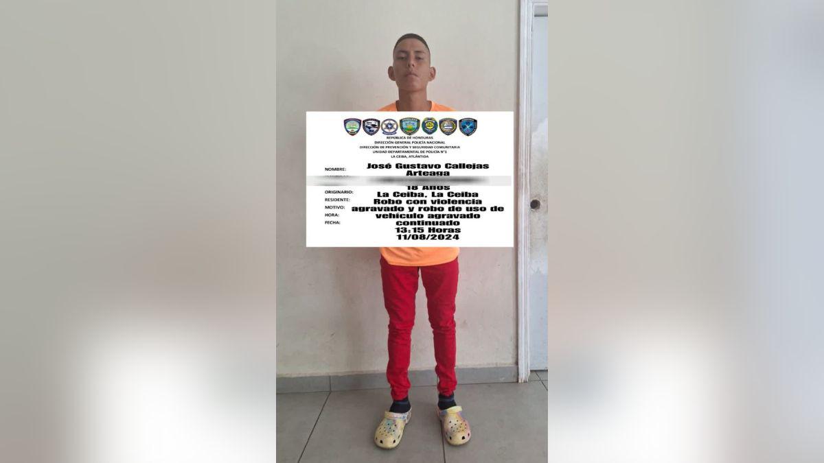 Padres entregan a su hijo a la policía por supuestos robos en La Ceiba