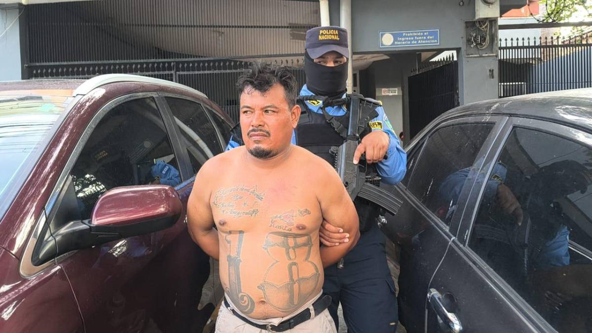 Capturan a Carboni, supuesto soldado de la 18, en San Pedro Sula
