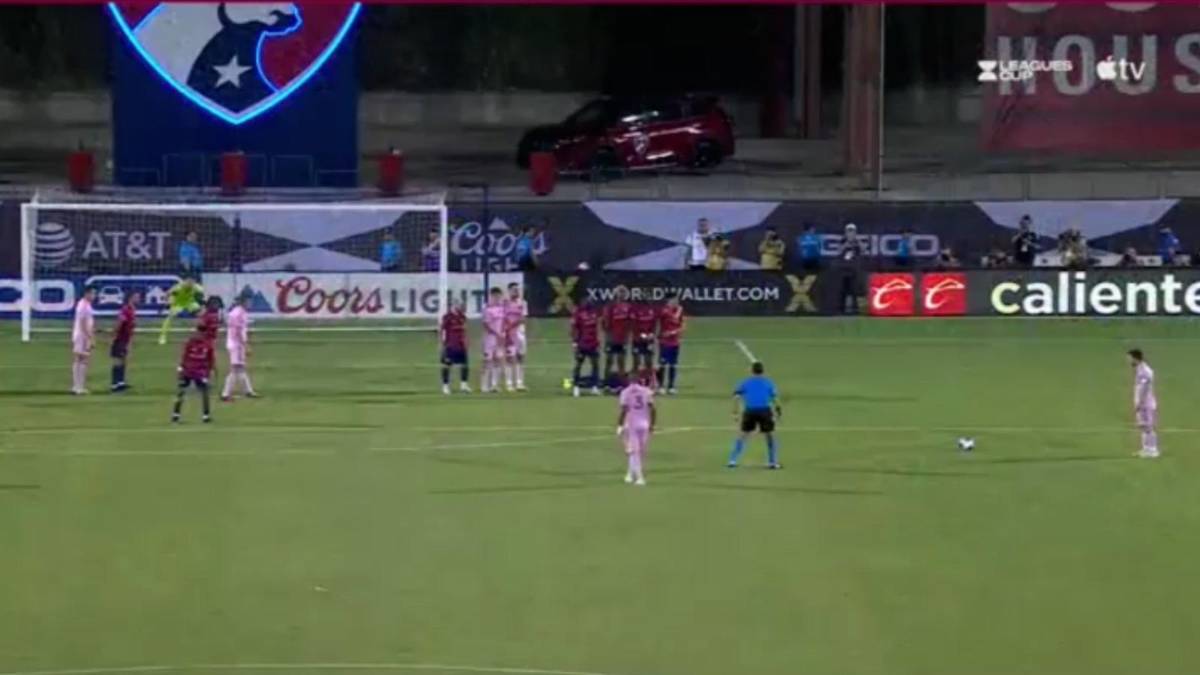 Así fue el golazo de tiro libre de Messi en el FC Dallas-Inter Miami