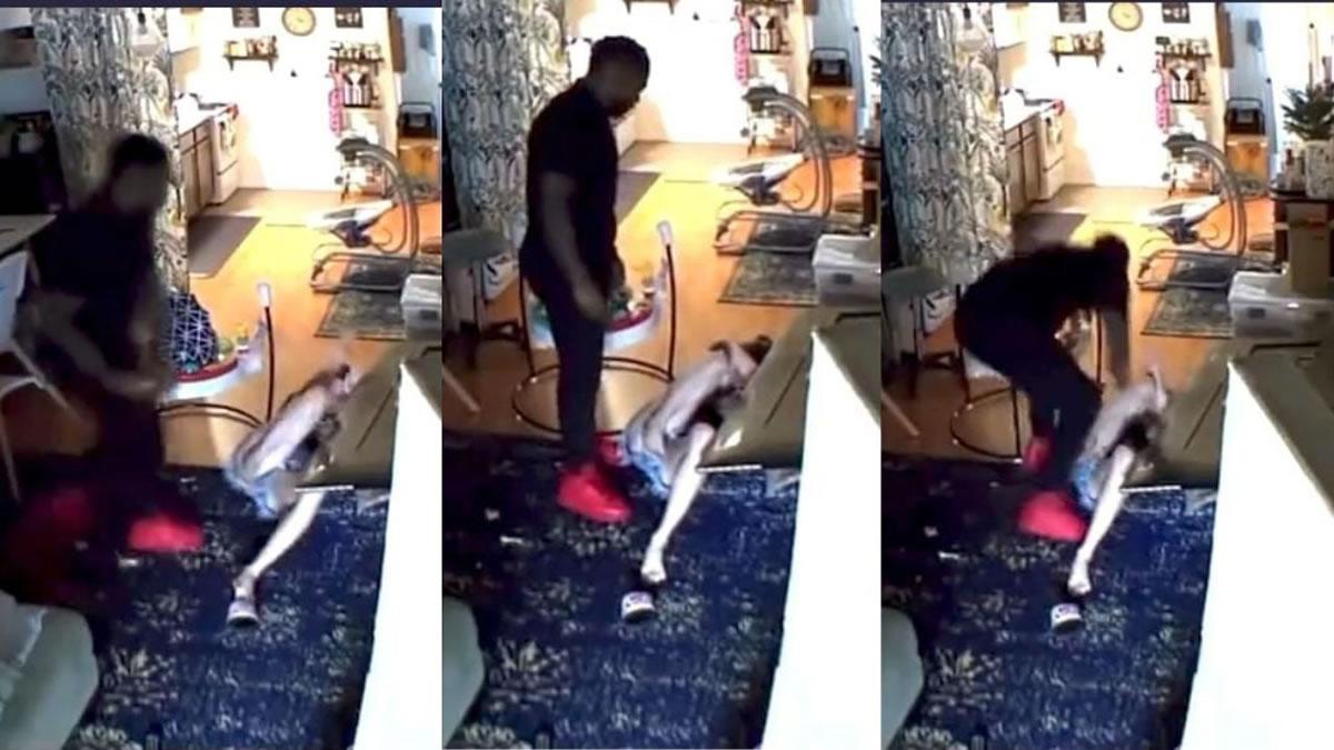 En las imágenes se pudo ver a Zac Stacy agrediendo a Kristi Evans.