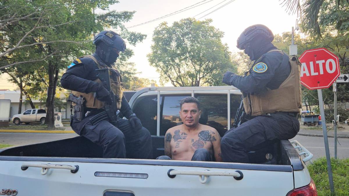 El supuesto marero salvadoreño capturado por Dipampco.