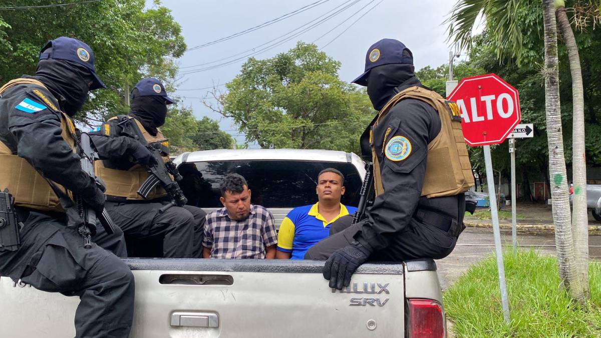 Capturan a dos supuestos integrantes de la MS-13 en San Pedro Sula
