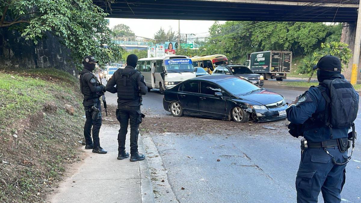 Colapsan las calles de Tegucigalpa por múltiples accidentes
