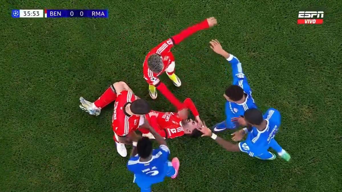 Escándalo con Vinicius en Benfica-Real Madrid, cruce de Mbappé y expulsan a Mou