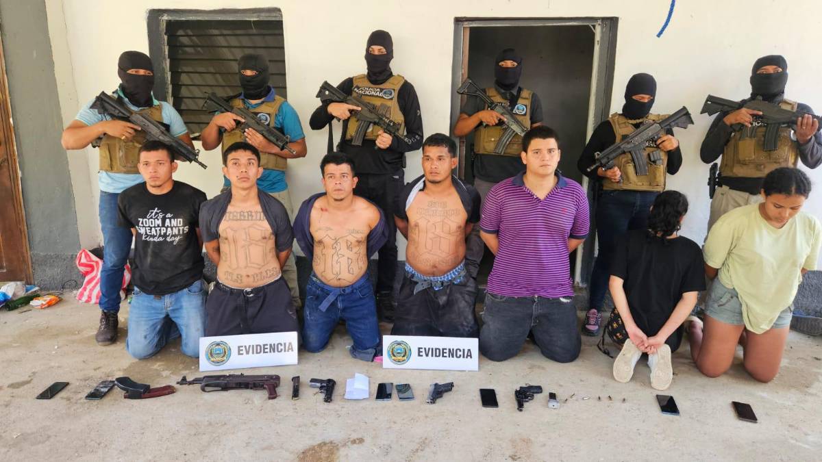 A “El Pozo” envían a presuntos cabecillas de la Pandilla 18 capturados en Puerto Cortés