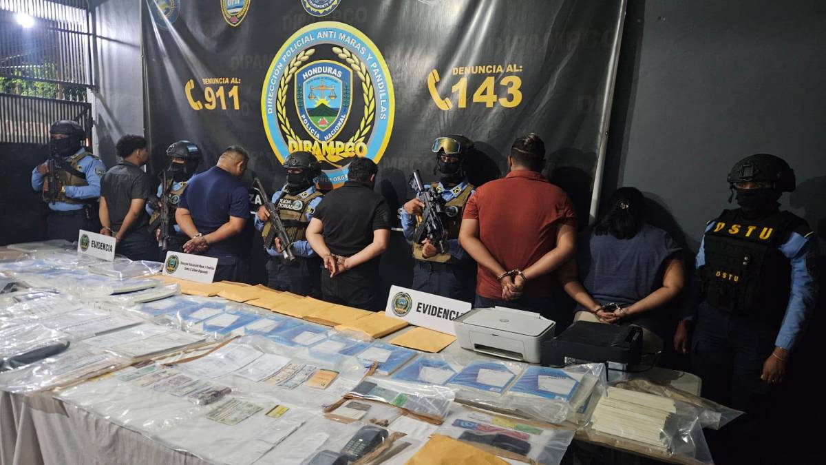 Más de 230 pandilleros de la 18 y MS-13 fueron capturados este 2025 en Cortés