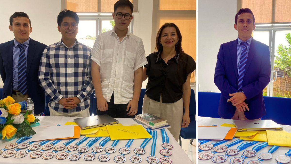 $!Los mentores de los jóvenes han sido claves para que el medallero hondureño destaque en el campo de la química.