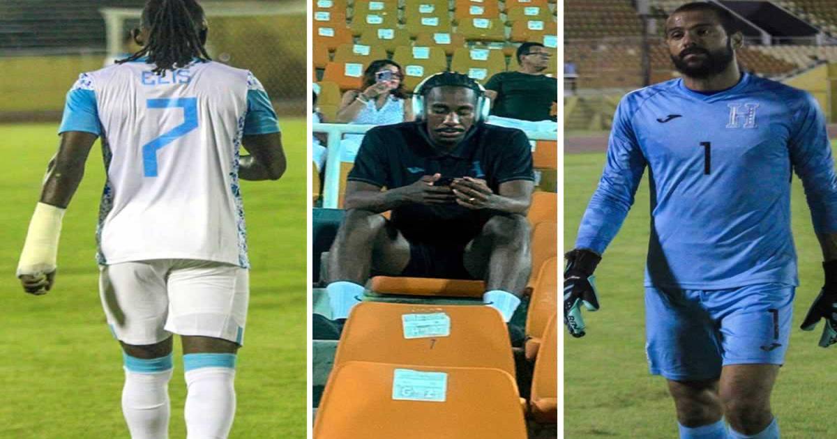 Rostros serios, descartado por Rueda y detalle en uniforme de Honduras Rostros serios, descartado por Rueda y detalle en uniforme de Honduras