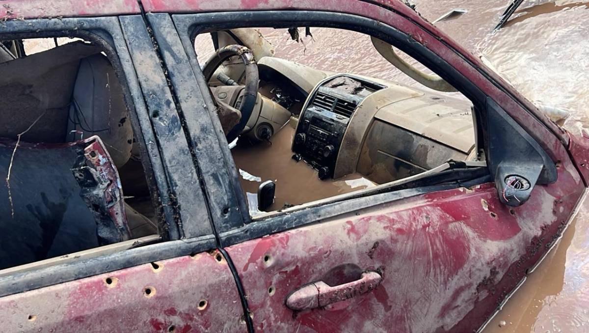 <b>La camioneta presentaba múltiples perforaciones de arma de fuego.</b>