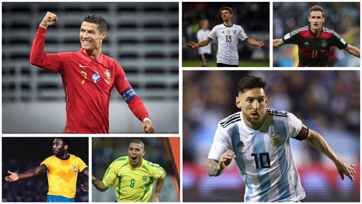 El reto de Cristiano Ronaldo y Messi en Qatar 2022: Estos son los máximos goleadores en Copas del Mundo