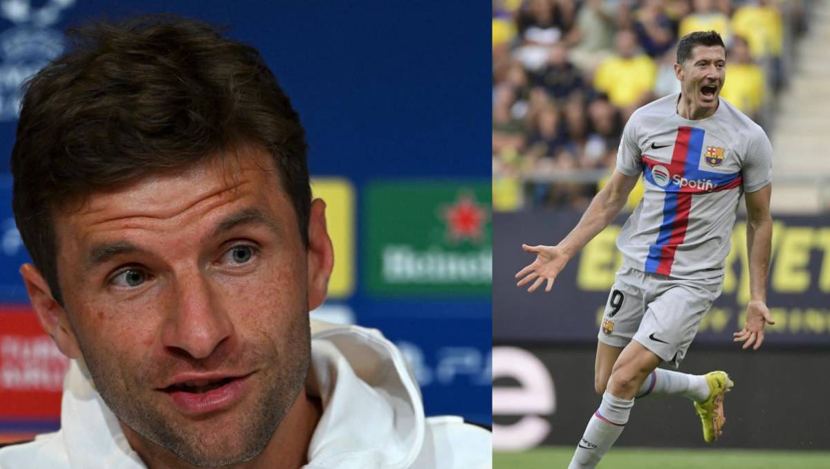 Thomas Müller previo al Bayern-Barcelona: “Mané me dijo que tuviera cuidado de no dar un pase de gol a Lewandowski”