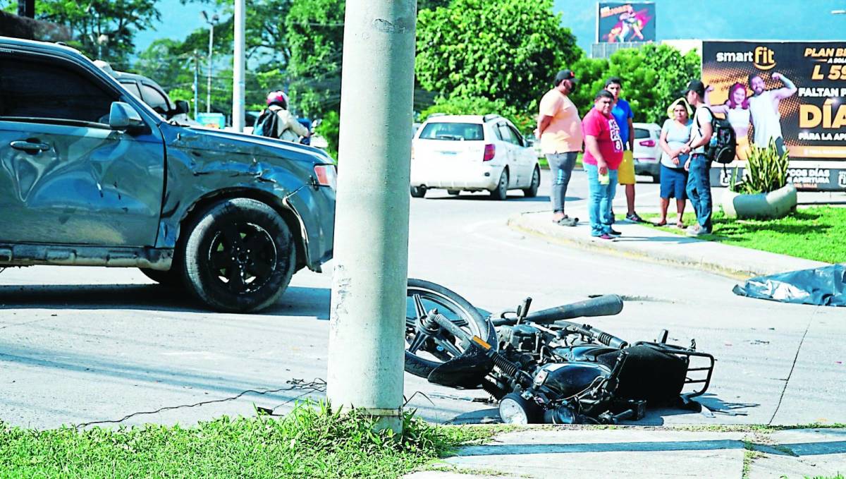 En San Pedro Sula se registra el 20% de las muertes por accidentes