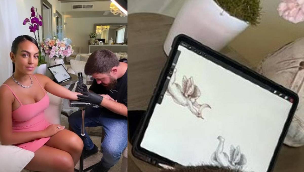 Georgina Rodríguez se hizo un tatuaje en honor a su gemelo que falleció.