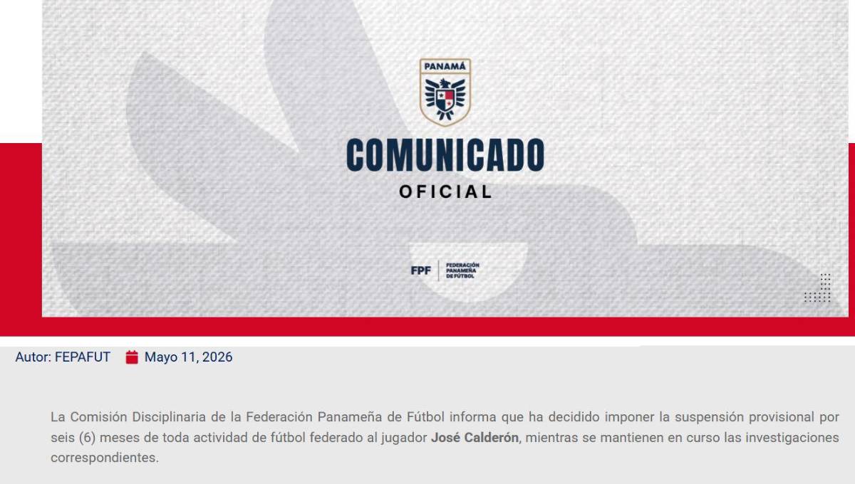 Panamá no perdona: Fue acusado de amaño y toman decisión; severo castigo
