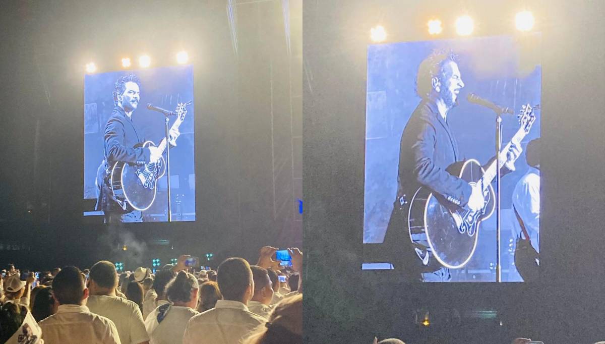 Más de dos horas cantó Ricardo Arjona en el estadio Francisco Morazán.