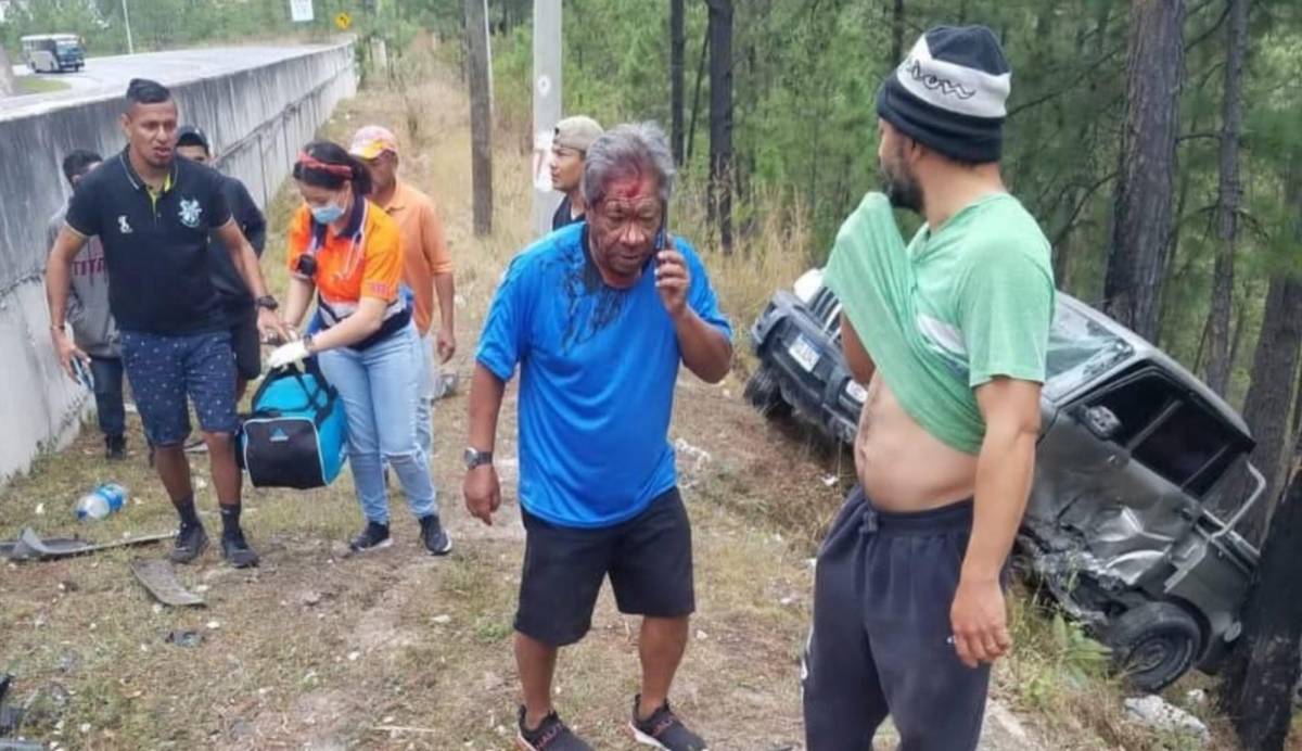 “Primitivo” Maradiaga sufre accidente vehicular