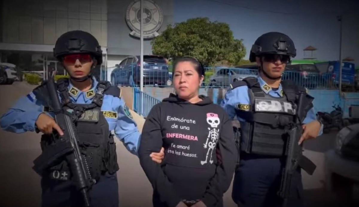 Enfermera hondureña es capturada por matar a su esposo tras hallarla con su amante