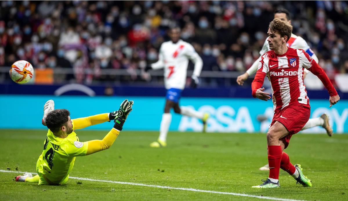 Antoine Griezmann al momento de anotar su gol.