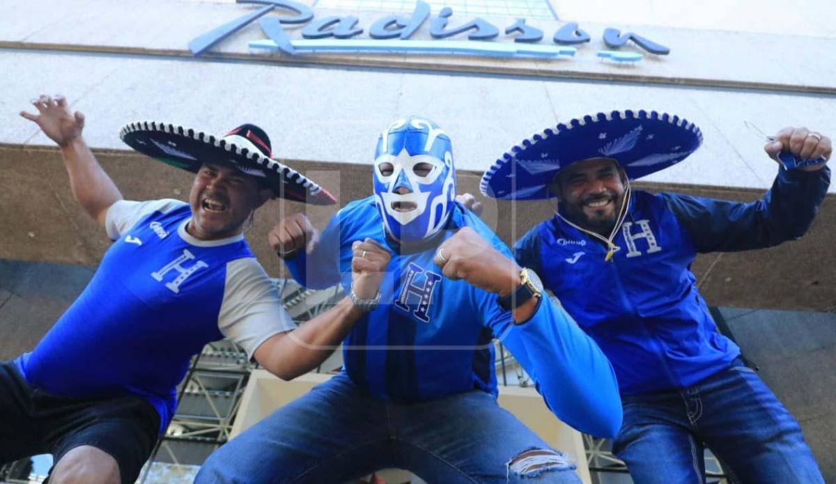 Los hondureños lucen optimistas en la previa del duelo ante México.