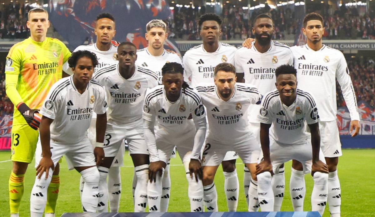 El 11 titular del Real Madrid que perdió en casa del Lille por la Liga de Campeones de Europa.