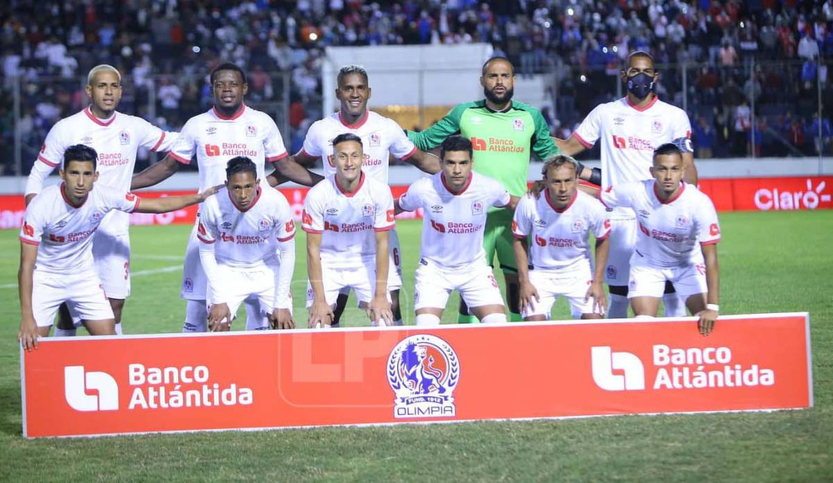 El 11 titular del Olimpia que mandó a la cancha Pedro Troglio para el duelo ante Motagua.