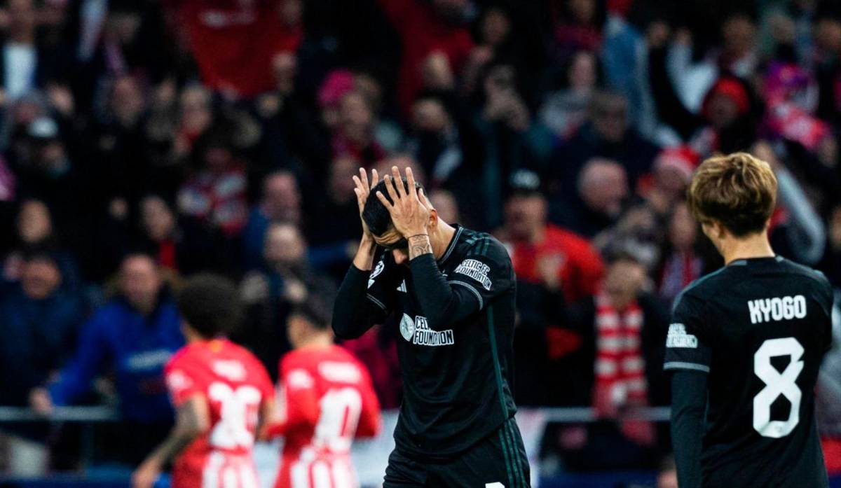 Luis Palma y el Celtic fueron humillados por Atlético de Madrid. El hondureño evidenció su frustración.