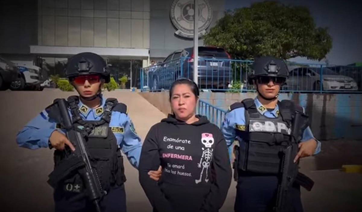 Enfermera hondureña es capturada por matar a su esposo tras hallarla con su amante