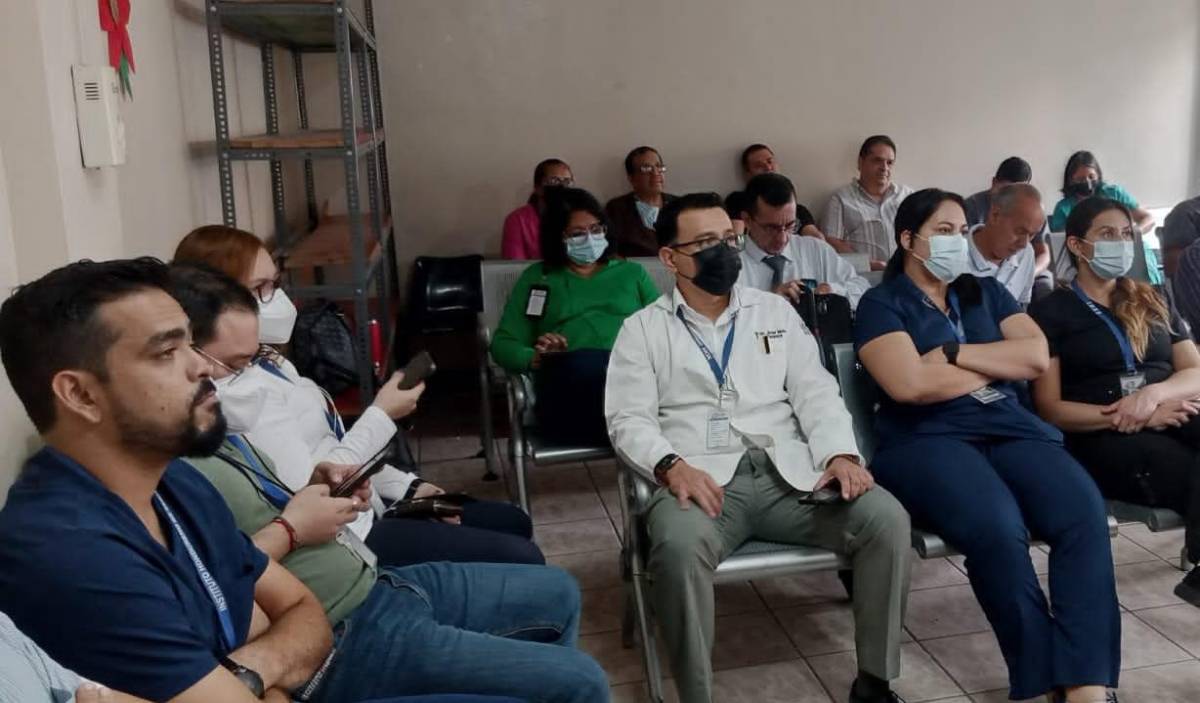 Huelga de médicos en el IHSS de San Pedro Sula.