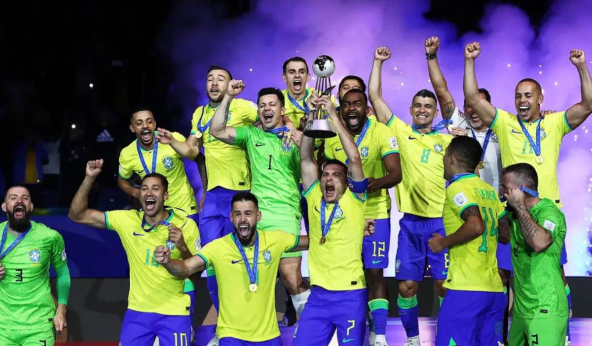 Brasil vence a Argentina y es campeón del Mundial de Futsal 2024