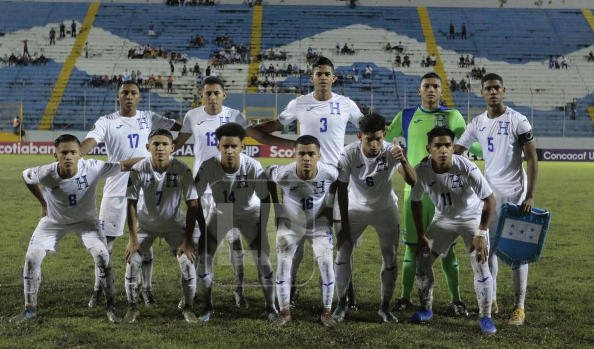 El 11 titular de Honduras que goleó 5-0 a Jamaica en el Premundial Sub-20 de Concacaf.