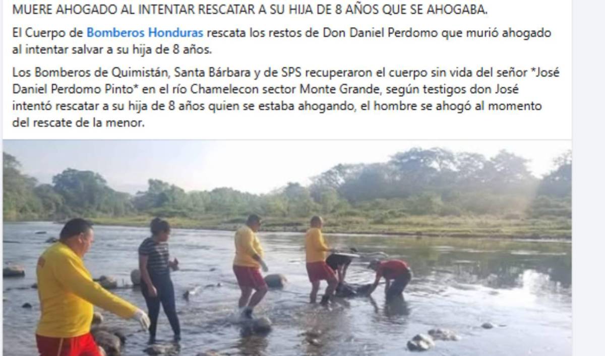 Tragedia: Jugador hondureño muere ahogado al intentar salvar a su hija