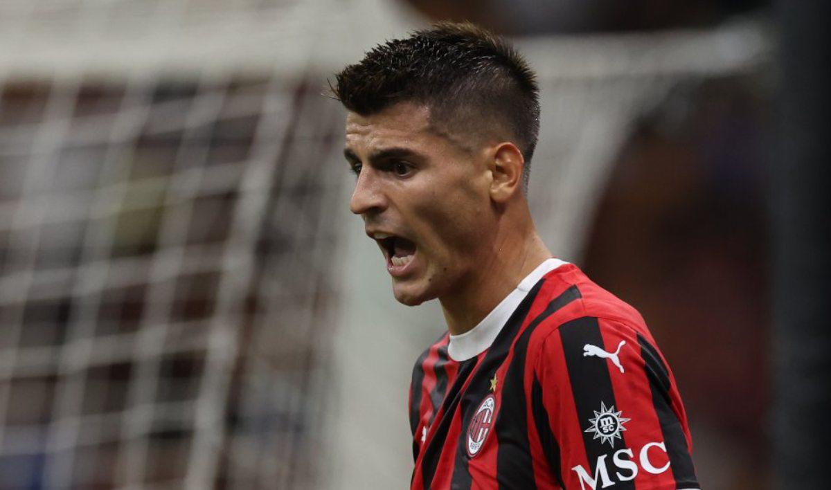 Morata tuvo un loco debut con el Milan: “Me pasa de todo”