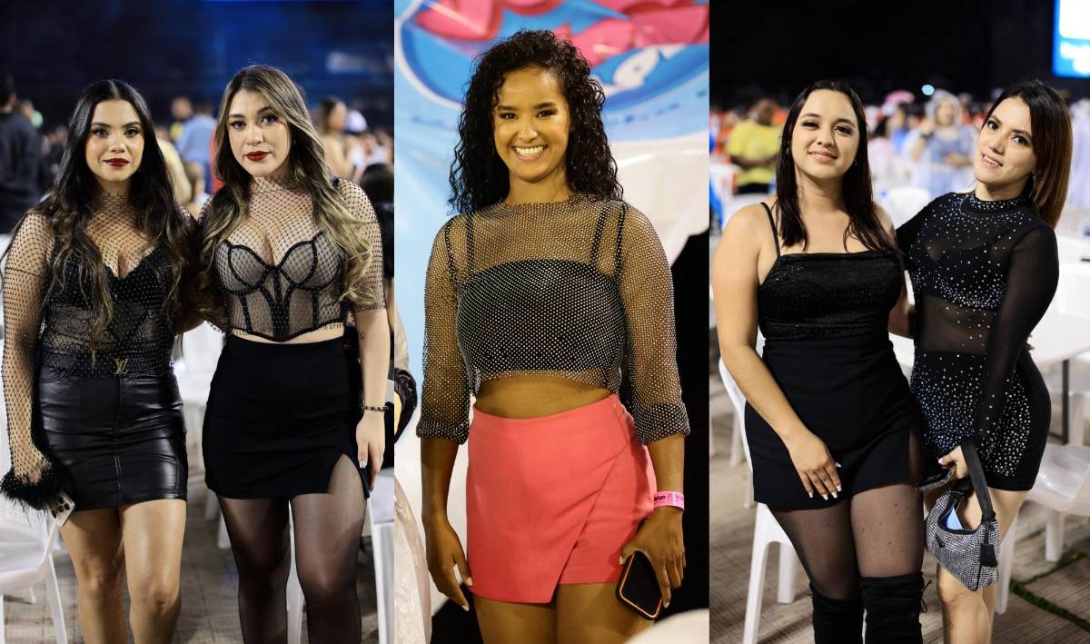 Los tops y las blusas tul (tela transparente) fueron tendencia en la moda femenina.