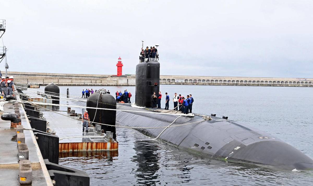 El submarino nuclear estadounidense USS Annapolis llegó a Corea del Sur este lunes.