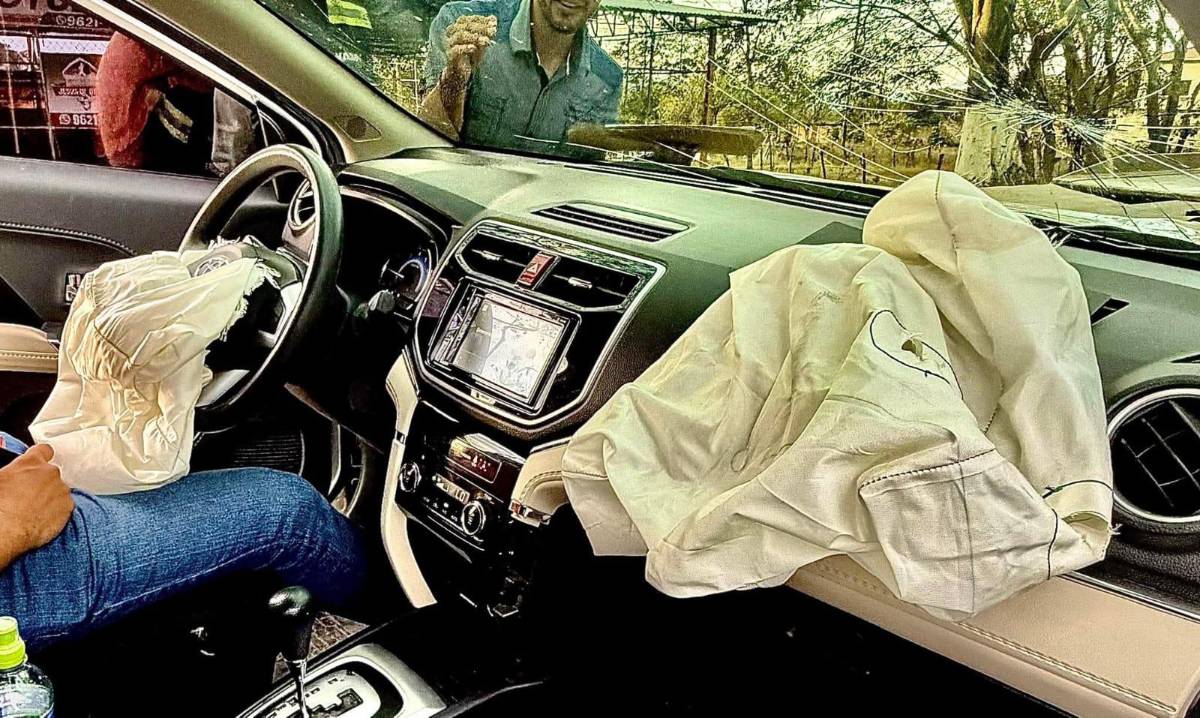 Cesia Mejia y su familia sufren accidente: Gracias a Dios que nos cuidó