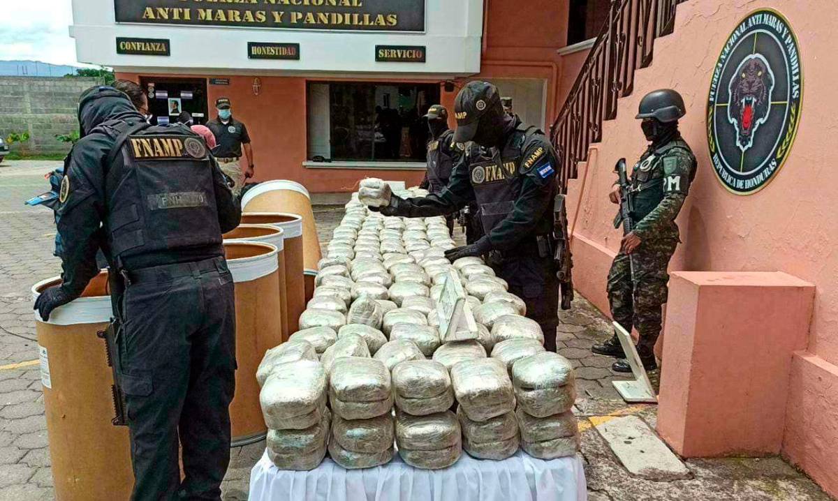 Incautan cargamento de marihuana valorado en un millón de lempiras