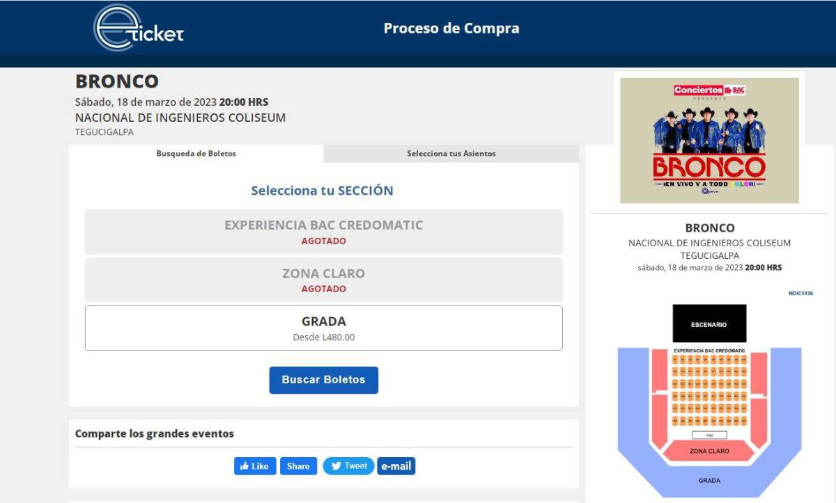En el sitio de <b><a rel=nofollow noopener noreferrer href=https://www.eticket.hn/paso1a.aspx?idevento=24607 target=_blank>www.eticket.hn</a></b> se pueden comprar los boletos para el concierto de Bronco.