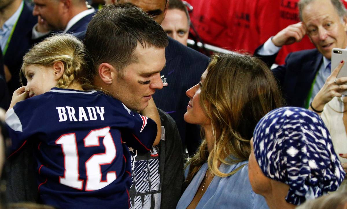 La modelo Gisele Bündchen es la esposa del gran Tom Brady.