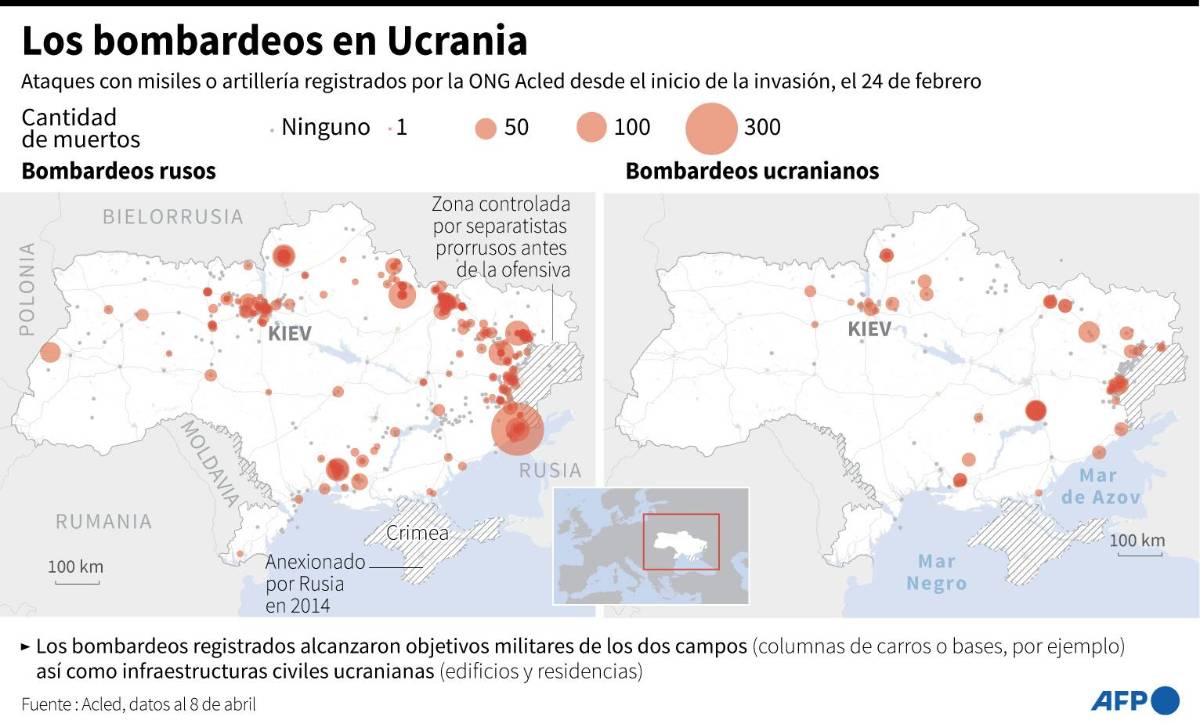 Rusia amenaza con bombardear Kiev si Ucrania vuelve a atacar territorio ruso