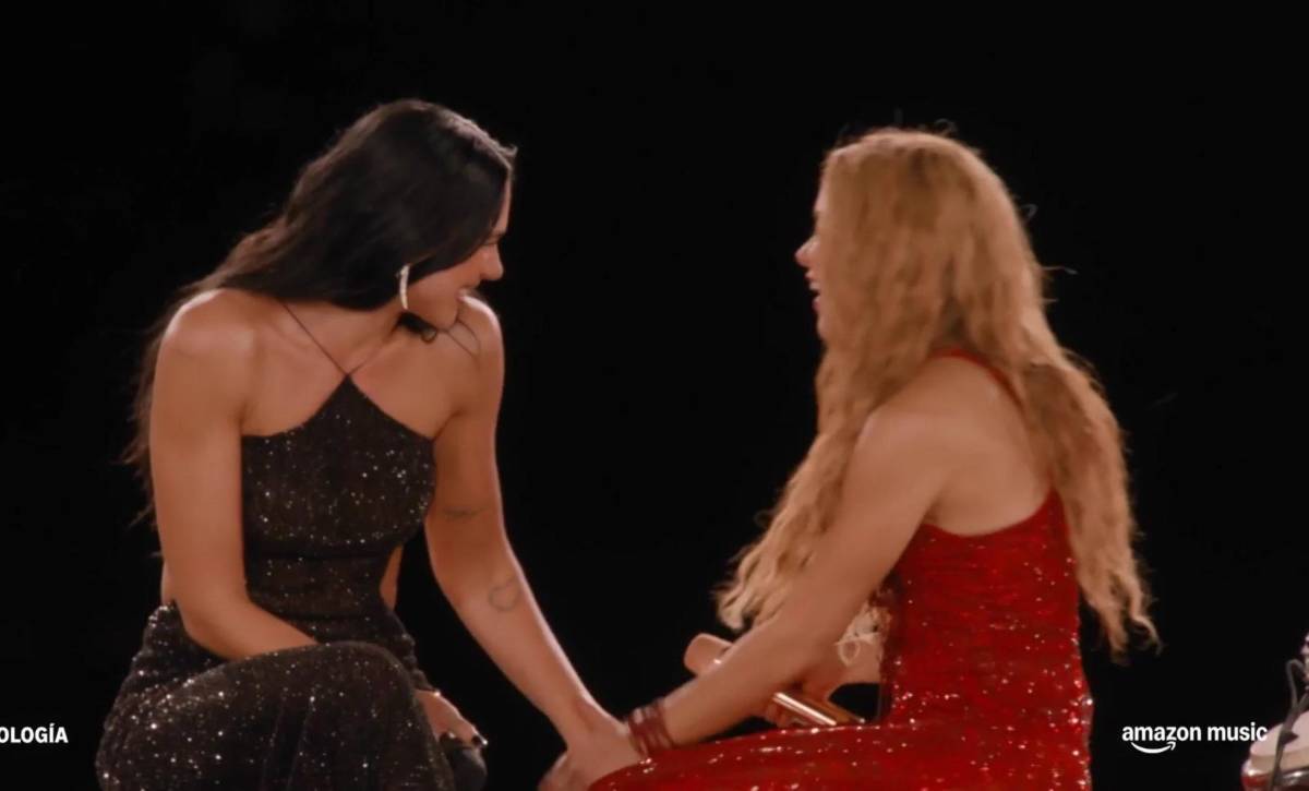 Dua Lipa sorprende a Shakira en Madrid y juntas cantan Antología